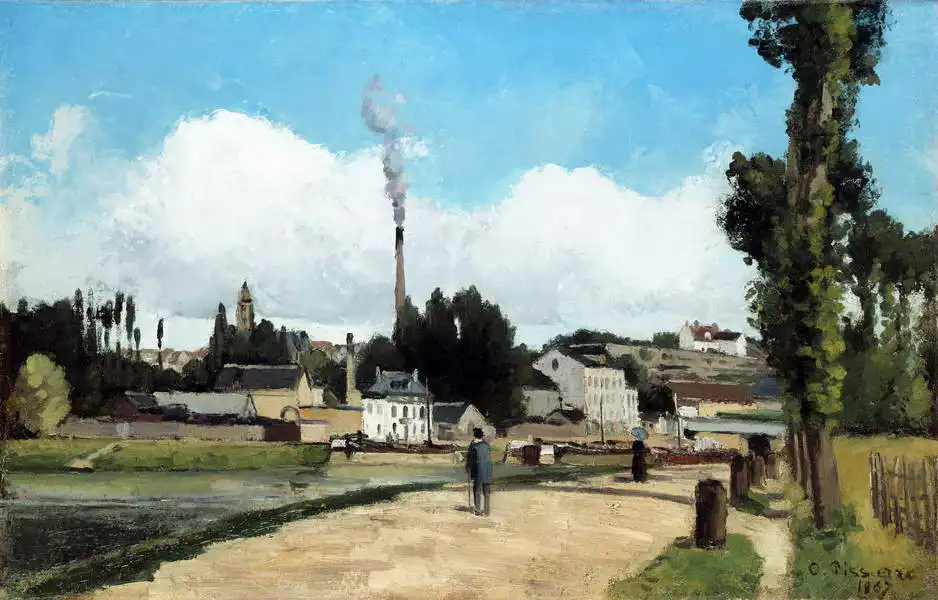 Pissarro, Camille: Břehy Oise v Pontoise