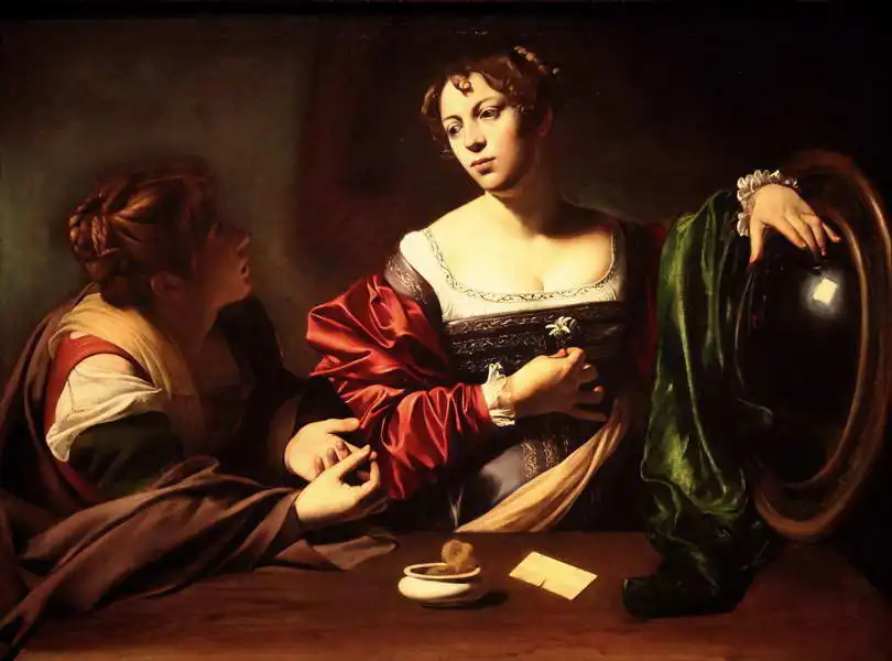 Caravaggio, M.: Marta a Máří Magdaléna