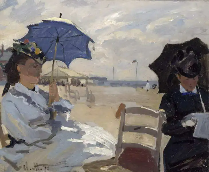 Monet, Claude: Pláž u Trouville