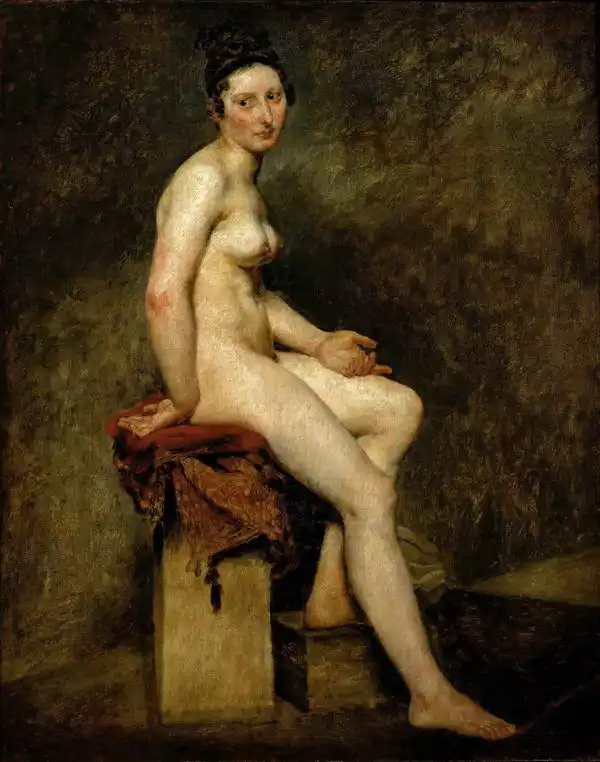 Delacroix, Eugene: Sedící akt, mademoiselle Rose
