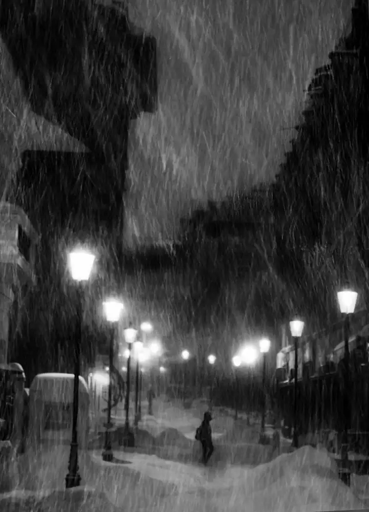 Andreescu, Cristian: tombe la neige ...