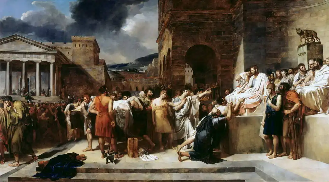 Lethiere, Guillaume: Brutus odsuzuje svého syna k smrti
