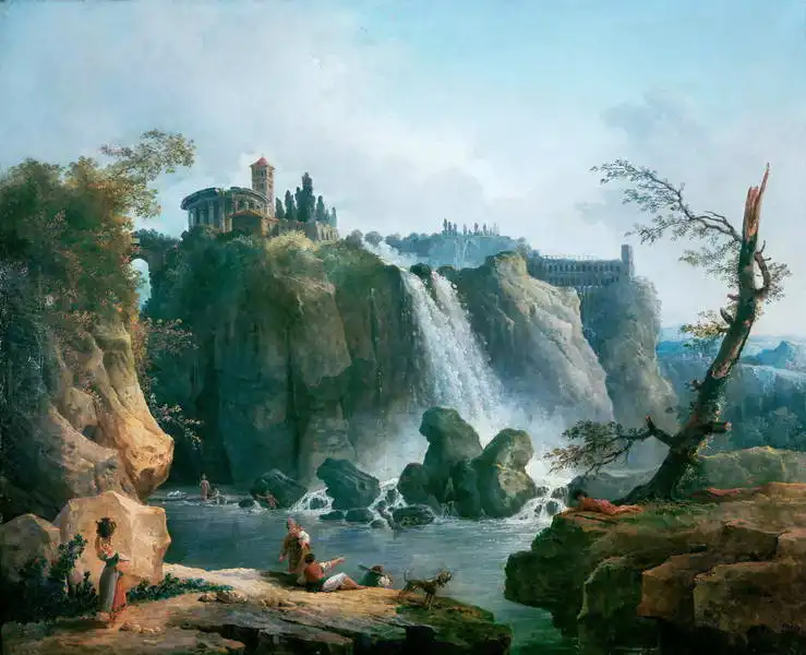 Robert, Hubert: Vodopád v Tivoli