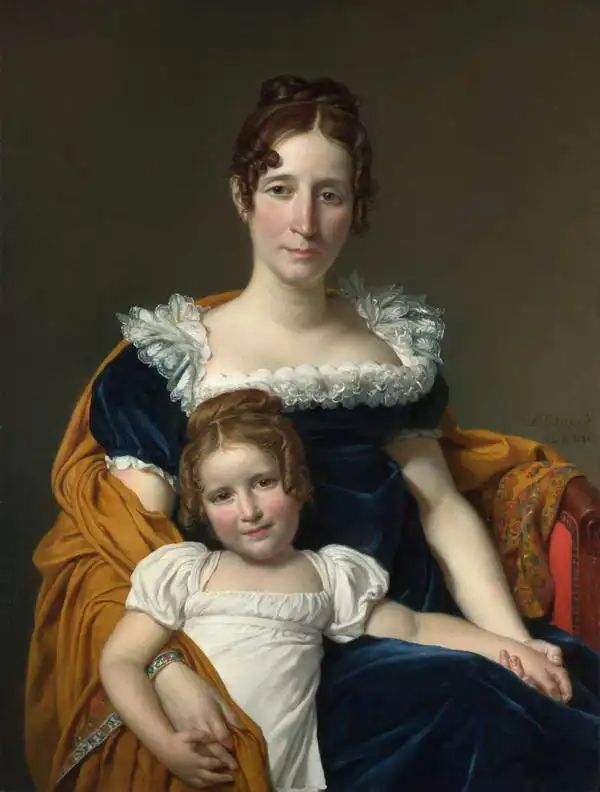 David, Jacques-Louis: Portrét hraběnky Vilain XIIII. a její dcery
