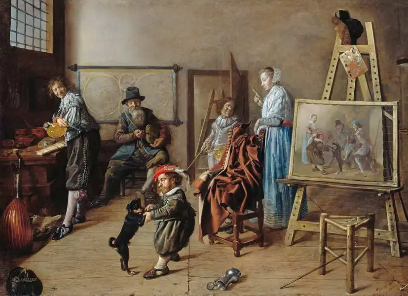 Molenaer, Jan Miense: Malíř ve svém ateliéru