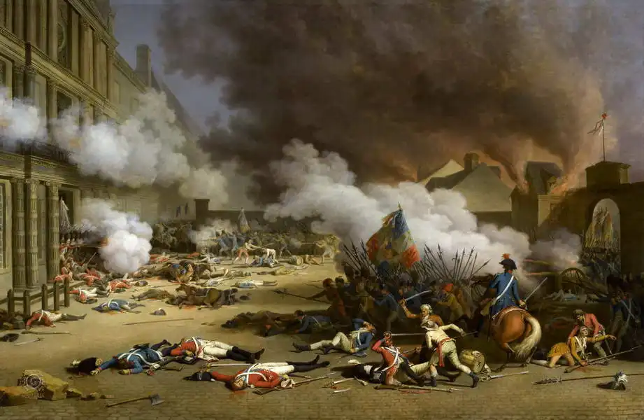 Duplessis-Bertaux, Jean: Dobytí Tuileries 10. srpna 1792