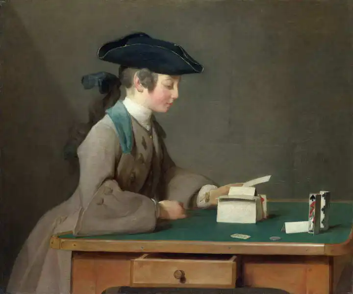 Chardin, Jean-Siméon: Domek z karet
