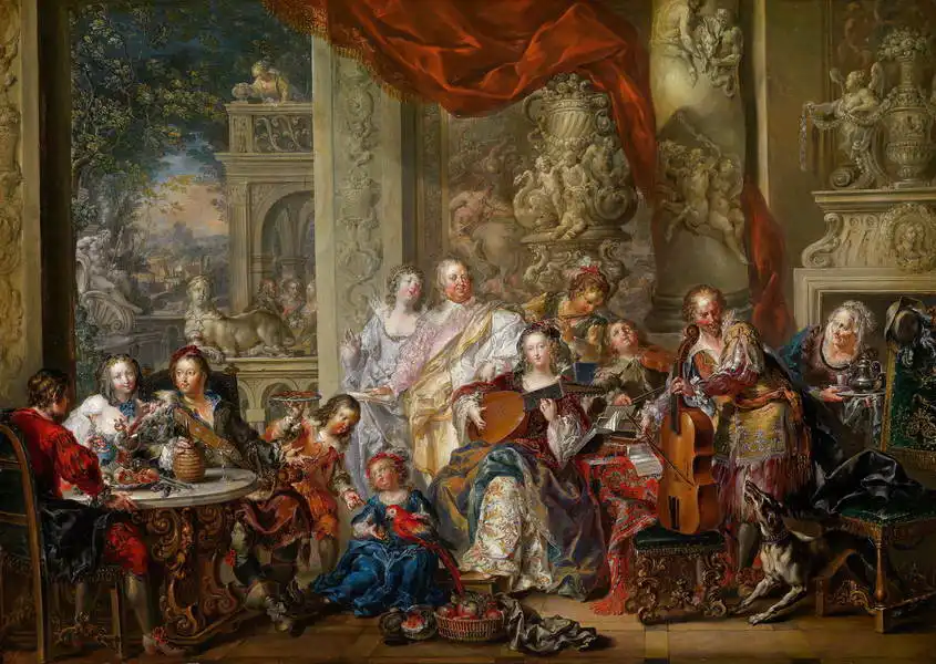 Platzer, Johann Georg: Koncert v paláci