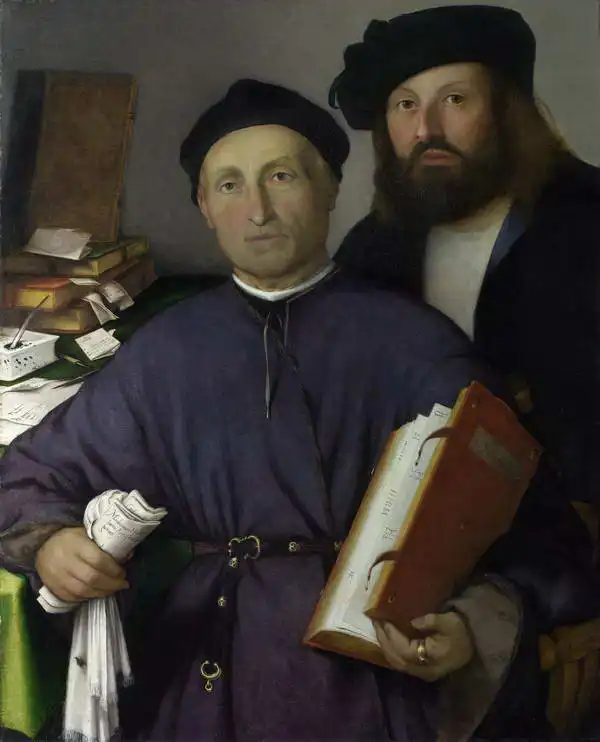 Lotto, Lorenzo: Giovanni Agostino della Torre a jeho syn Niccolò