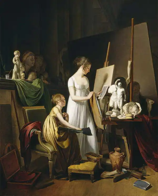 Boilly, Louis-Leopold: Malířův ateliér