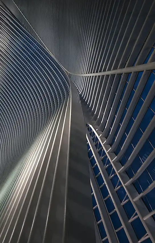 Houte, Van Jef: Linky Calatrava v modré hodině
