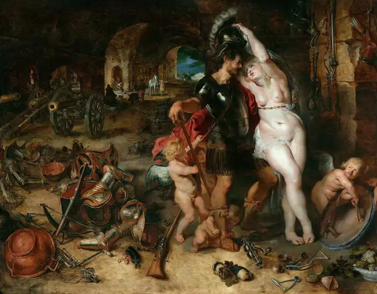 Rubens, Peter Paul: Návrat z války - Mars odzbrojen Venuší