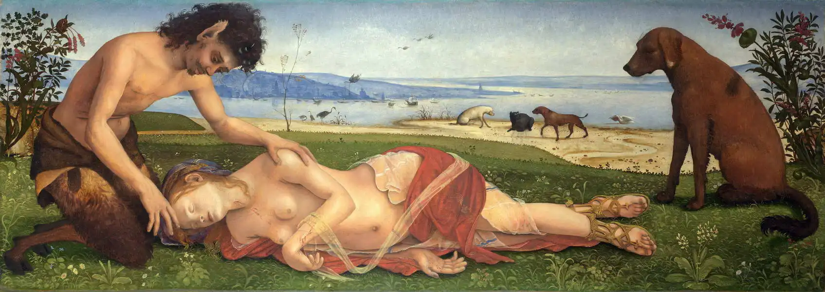Cosimo, Piero di: Satyr truchlí nad...