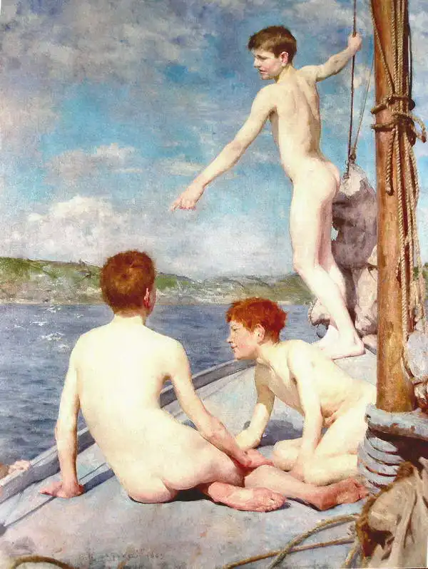 Tuke, Henry Scott: Koupání