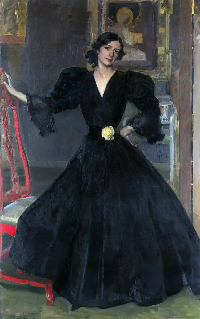 Sorolla y Bastida, Joaquin: Señora de Sorolla v černém