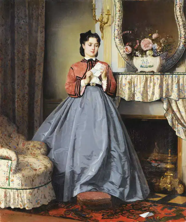 Toulmouche, Auguste: Milostný dopis