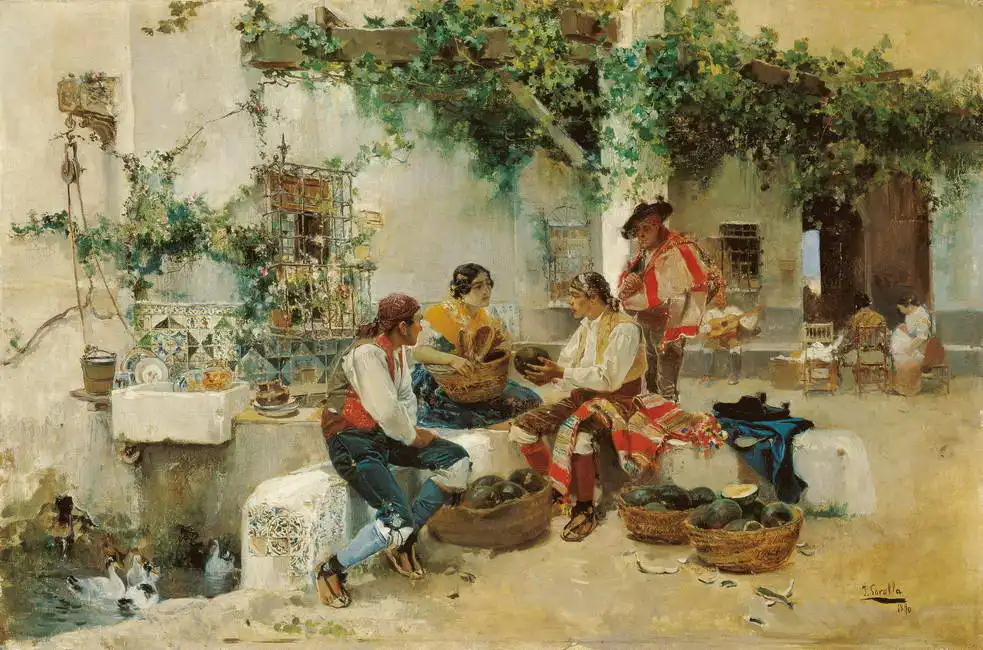 Sorolla y Bastida, Joaquin: Prodejci melounů