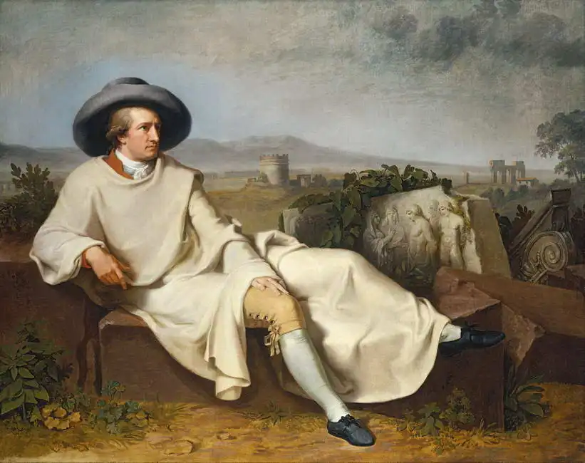 Tischbein, Johann H. W.: Goethe v římském Campagnu