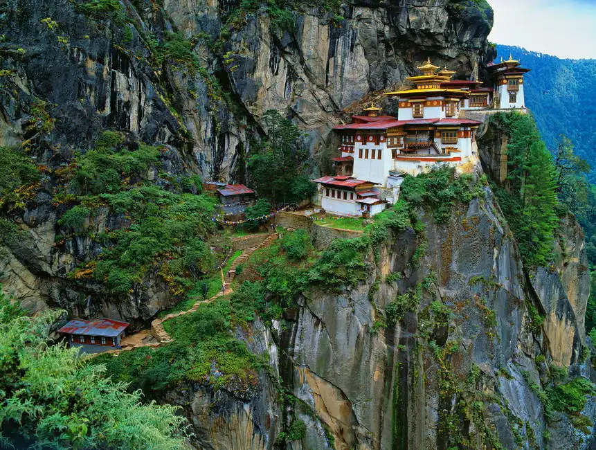 Neznámý: Tibet, Paro Taktsan, klášter Taktsang Palphug