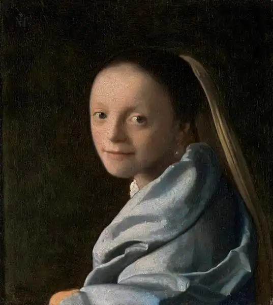 Vermeer, Jan: Mladá dívka - studie portrétu