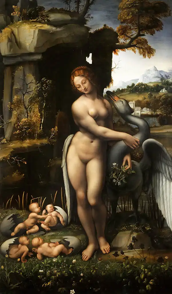 Vinci, Leonardo: Leda a labuť