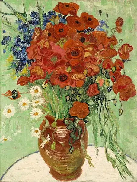 Gogh, Vincent van: Zátiší s kopretinami