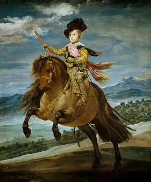 Velazquez, Diego: Princ Balthasar Carlos na koni