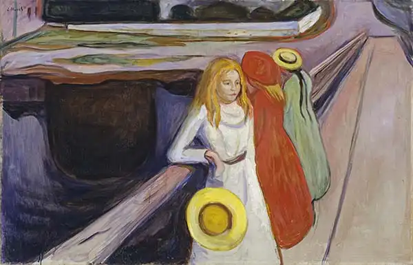 Munch, Edward: Dívky na mostě