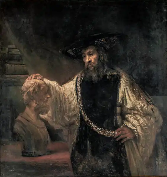 Rembrandt, van Rijn: Aristoteles s bystou Homéra