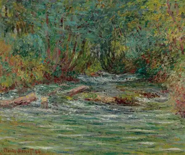 Monet, Claude: Řeka Epte v Giverny