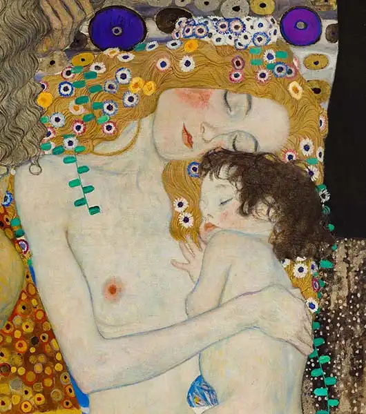 Klimt, Gustav: Tři věky ženy (detail)