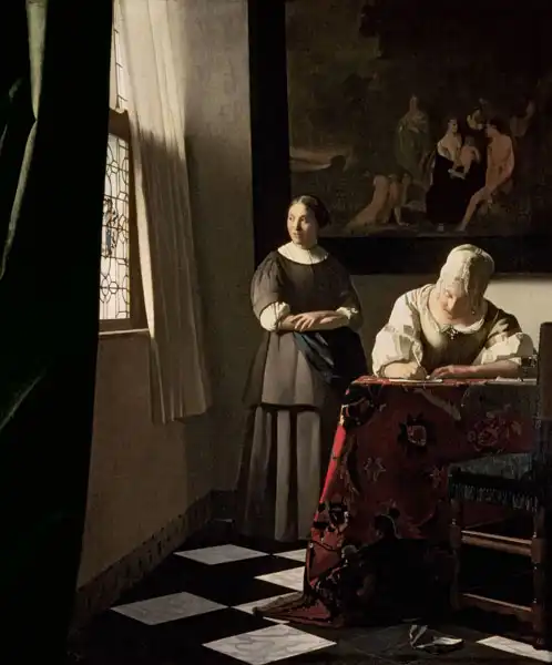 Vermeer, Jan: Žena píšící dopis
