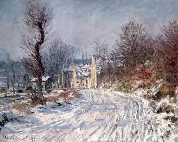 Monet, Claude: Cesta do Giverny - zima