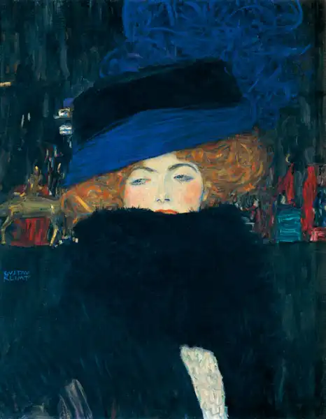 Klimt, Gustav: Dáma s kloboukem