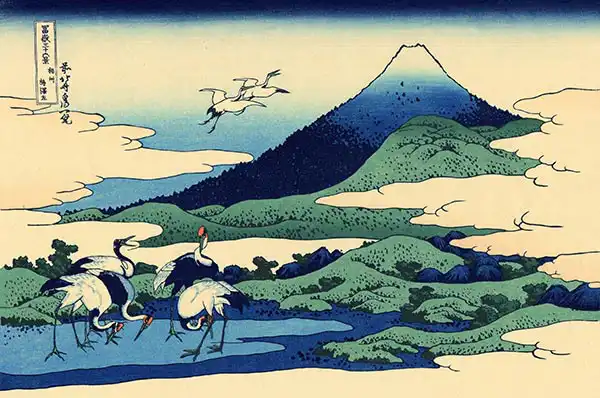 Hokusai, Katsushika: Umegawa in Sagami province