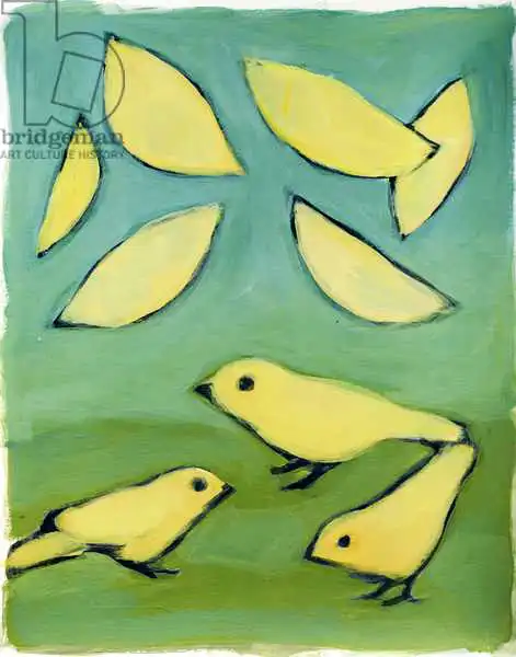 Moore, Mega: Yellow Leaves and Birds