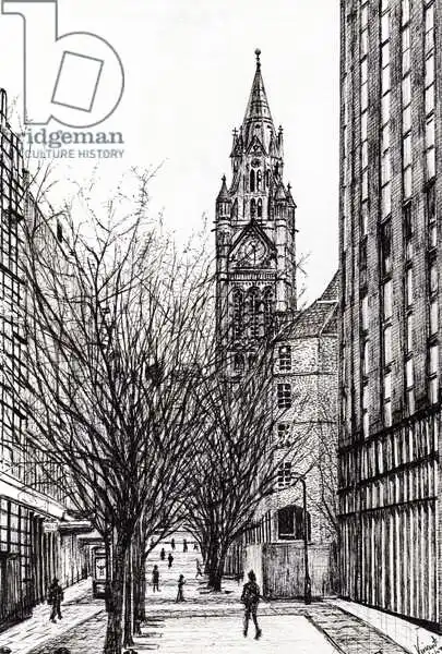 Alexander Booth, Vincen: Manchester Town Hall from Deansgate