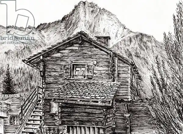Alexander Booth, Vincen: View from BandB Zinal Switzerland