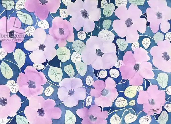 Pushparaj, Neel: Flowers in pink