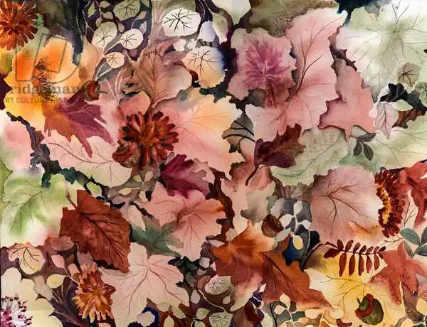 Pushparaj, Neel: Autumn Leaves and flowers