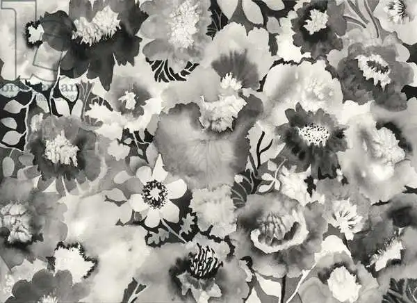 Pushparaj, Neel: Floral in black and white