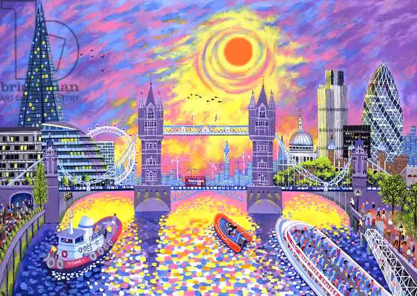 Newton, Davi: Puesta de sol:Pool Of London