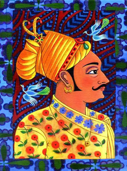 Tattersfield, Jan: Maharaja with blue birds