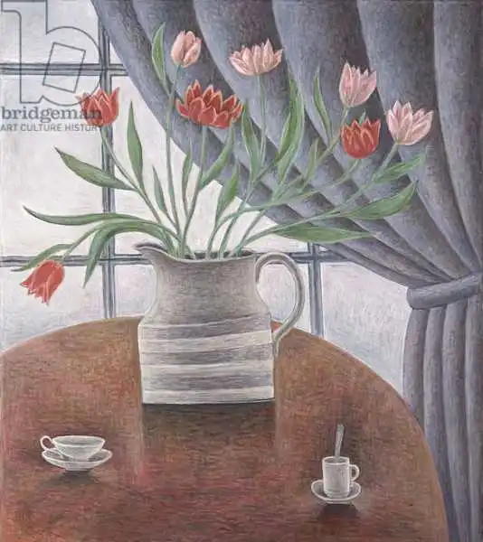 Addinall, Rut: Tulips, Curtain, Cups