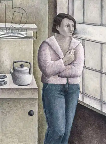 Addinall, Rut: Woman Smoking at Window
