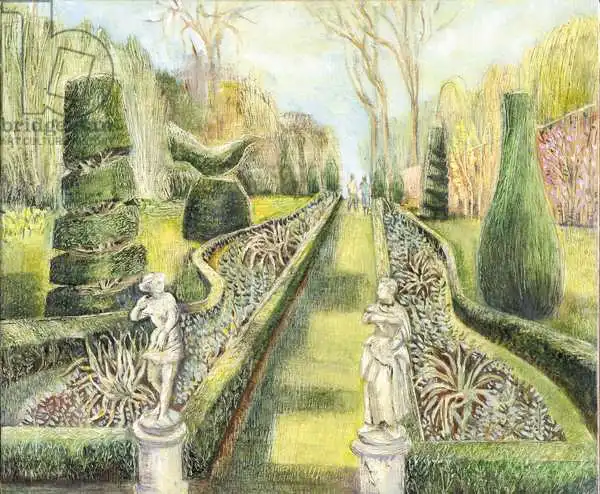 Kuper, Mar: Long Garden, Cliveden, Statues