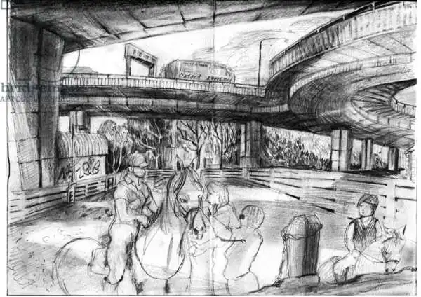 Kuper, Mar: Horseriding under the Westway