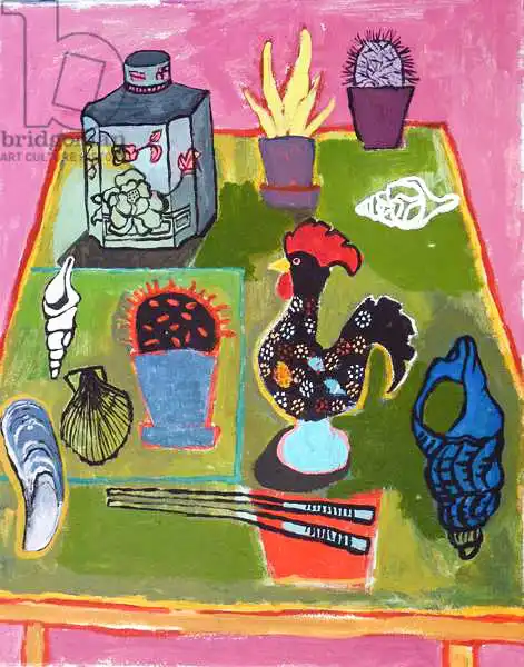 Lennon, Anastasi: Rooster with shells