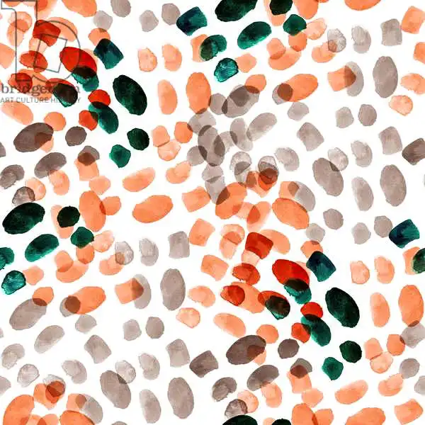 Worsley, Catherin: Abstract Blobs_Peach