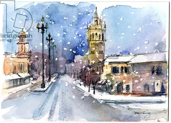 Keeling, Joh: Piazza in inverno